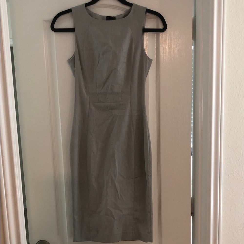 Sleeveless Grey Sheath Dress - Classic Women’s Work Dress